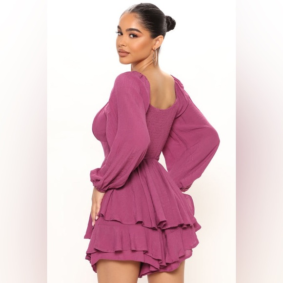 Fashionnova Summer Love Romper - Plum - Picture 3 of 11